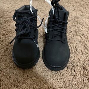 Timberland Kids Black Lace-Up Boots